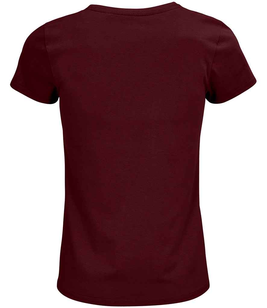 SOL'S Ladies Crusader Organic T-Shirt - Burgundy