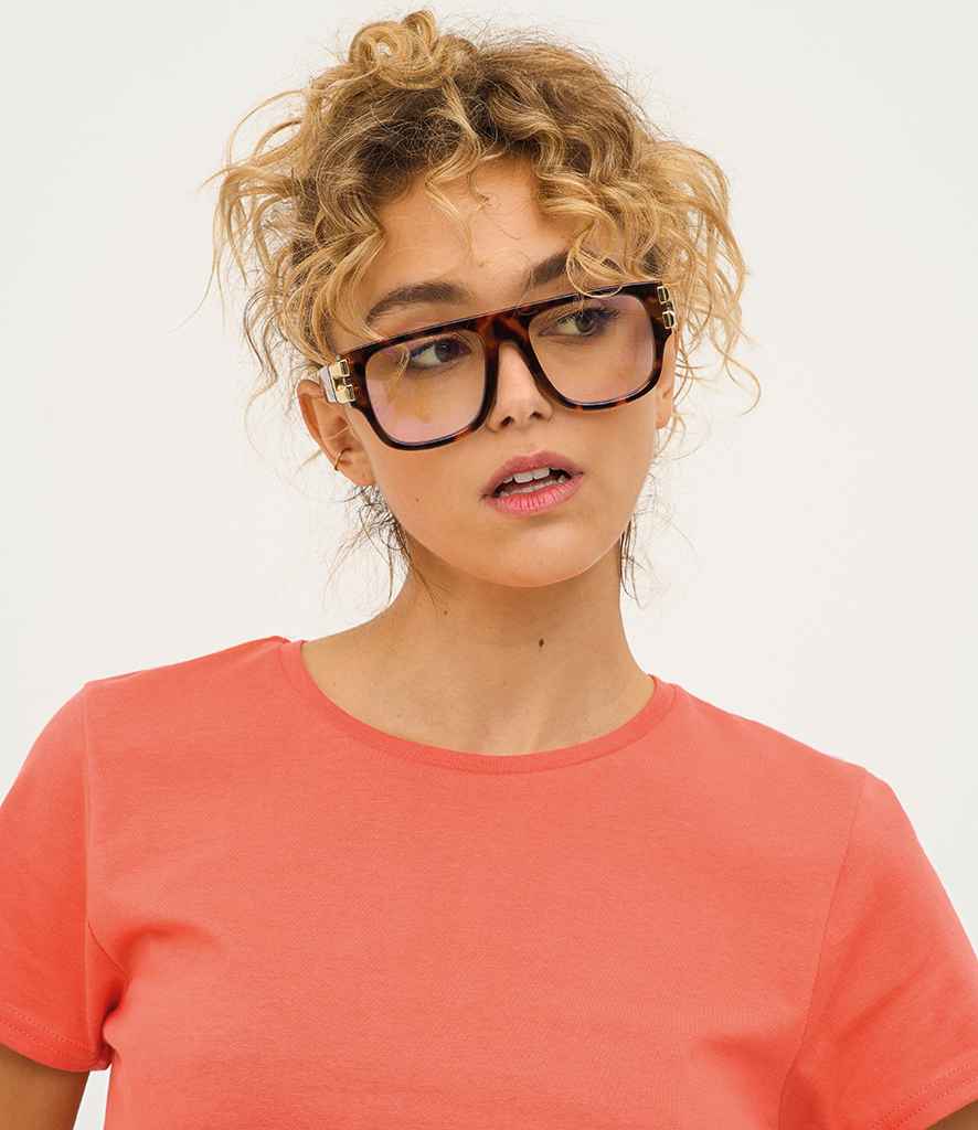 SOL'S Ladies Crusader Organic T-Shirt - Pop Orange