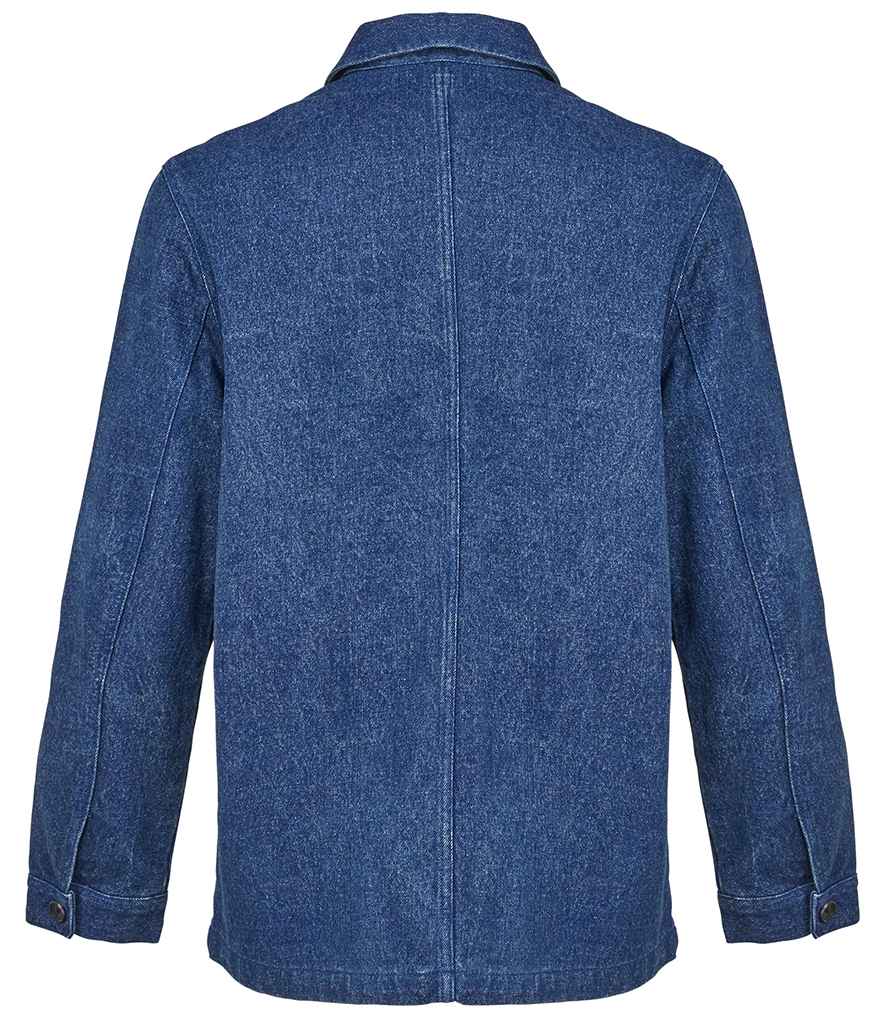 NEOBLU Mael Workwear Utility Jacket - Stonewash Denim