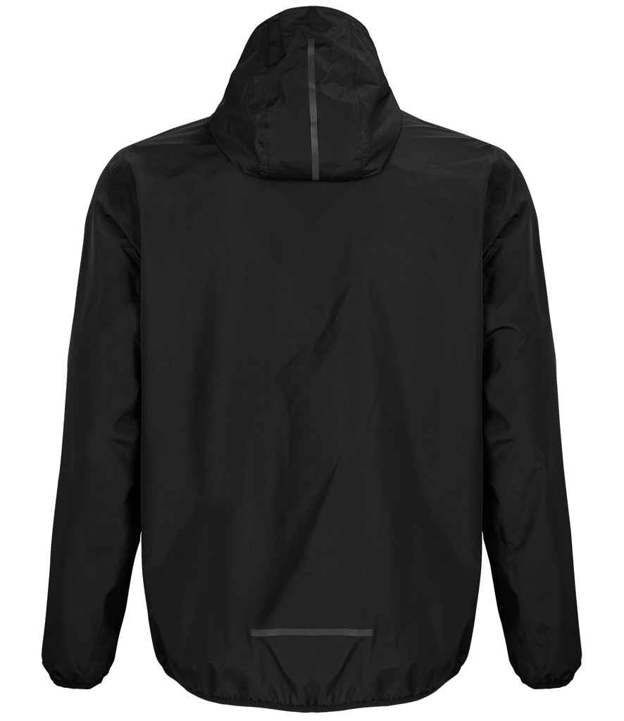 NEOBLU Unisex Andrea Waterproof Windbreaker Jacket - Deep Black