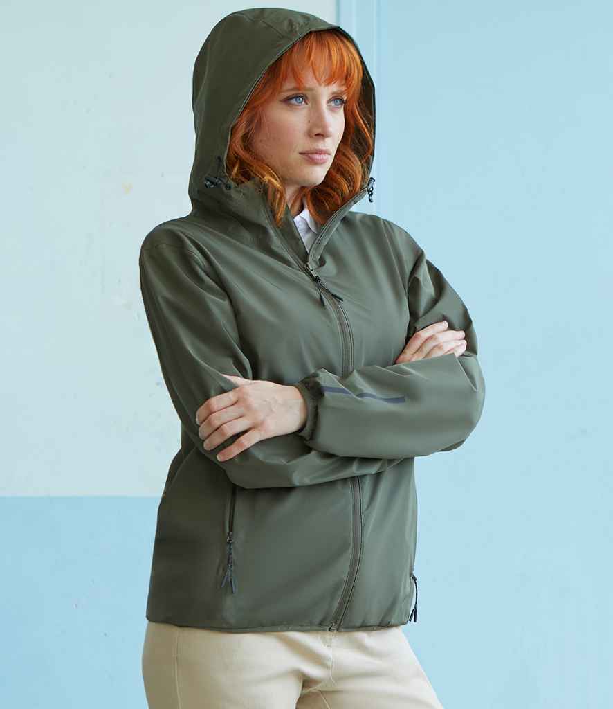 NEOBLU Unisex Andrea Waterproof Windbreaker Jacket - Deep Khaki