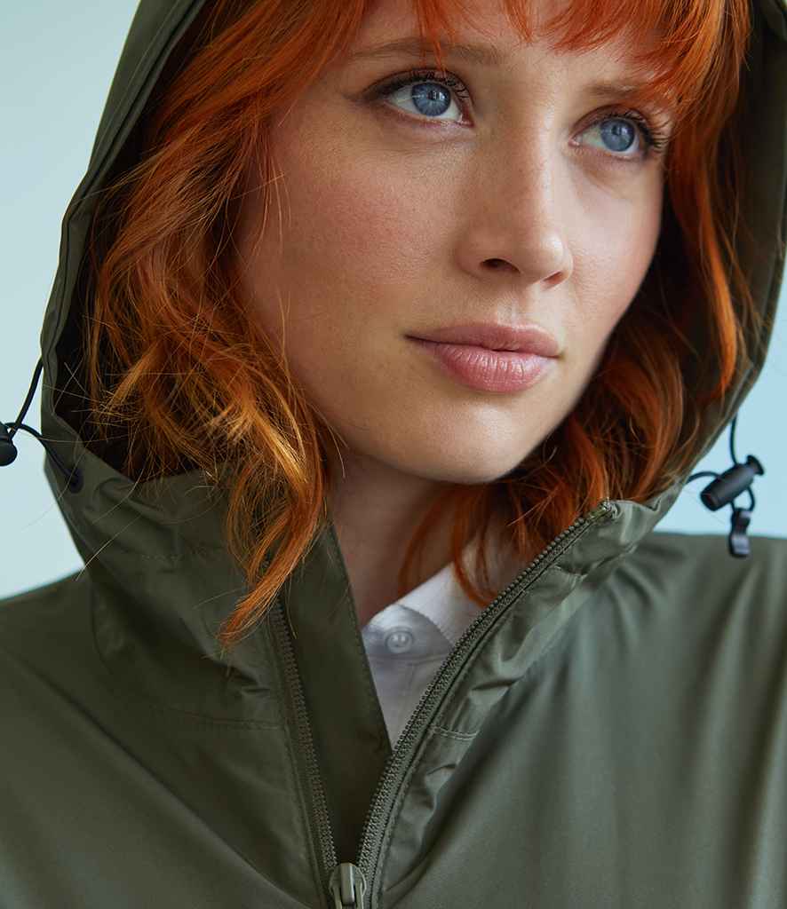 NEOBLU Unisex Andrea Waterproof Windbreaker Jacket - Deep Khaki