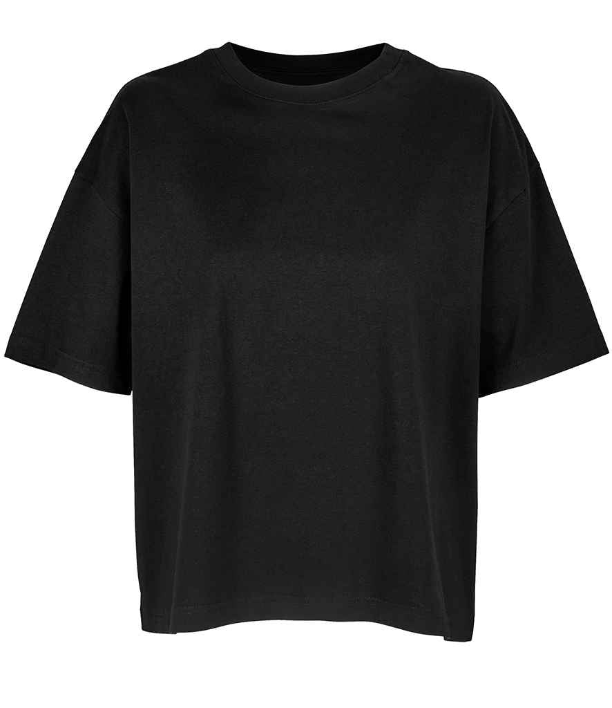 SOL'S Ladies Boxy Oversized Organic T-Shirt - Deep Black