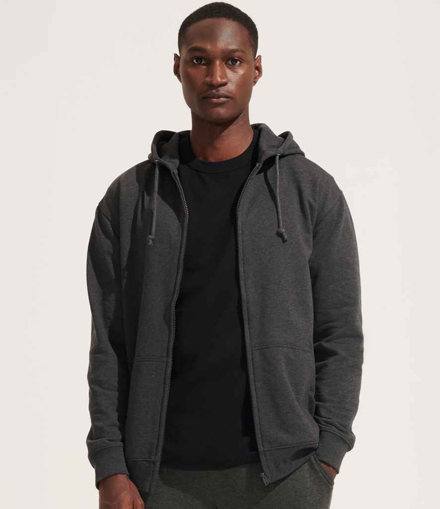 SOL'S Unisex Carter Full Zip Hoodie - Charcoal Marl