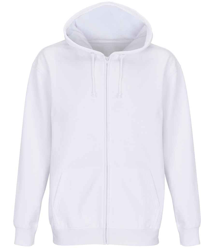 SOL'S Unisex Carter Full Zip Hoodie - White