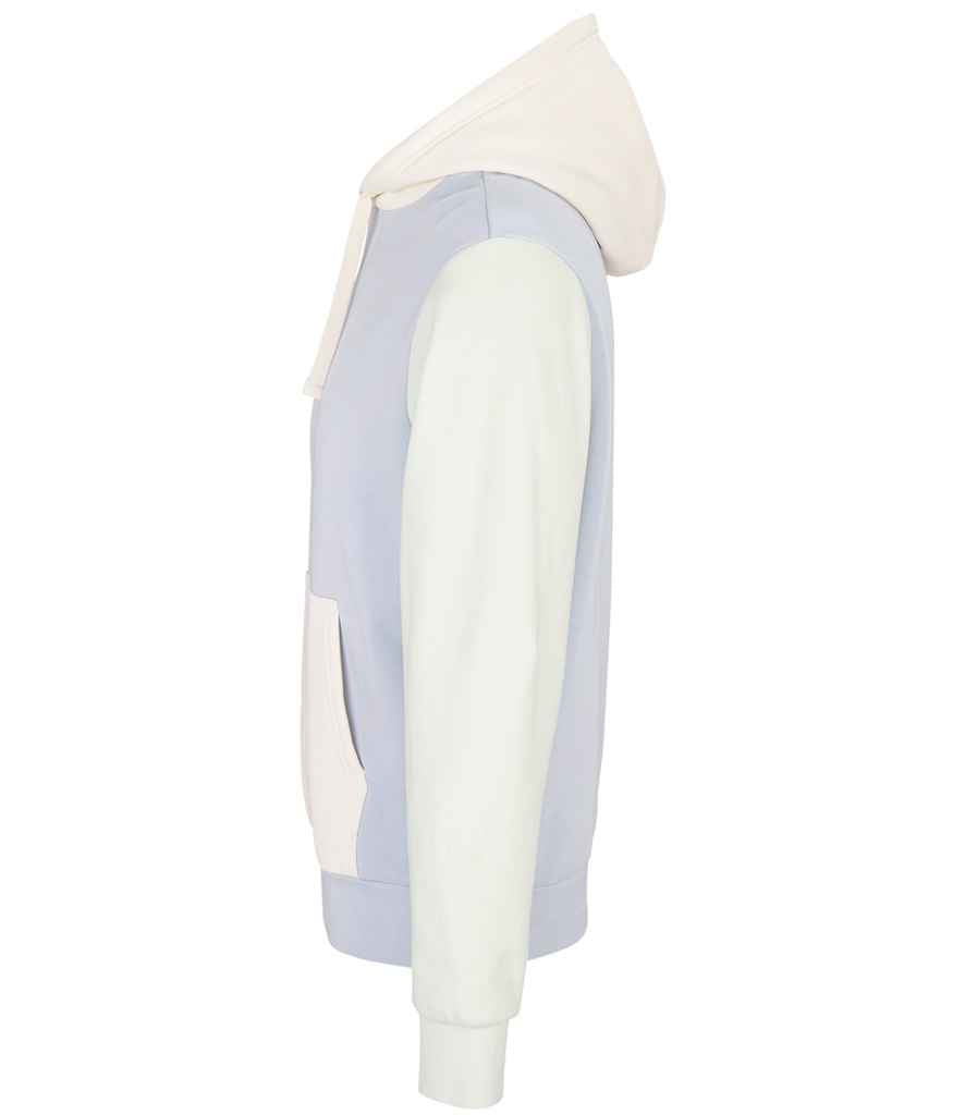 SOL'S Unisex Collins Organic Contrast Hoodie - Creamy Blue
