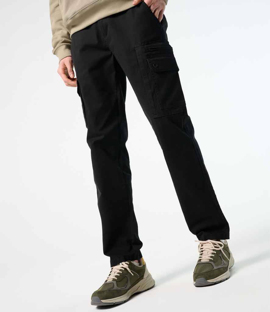 SOL'S Docker Stretch Cargo Trousers - Black