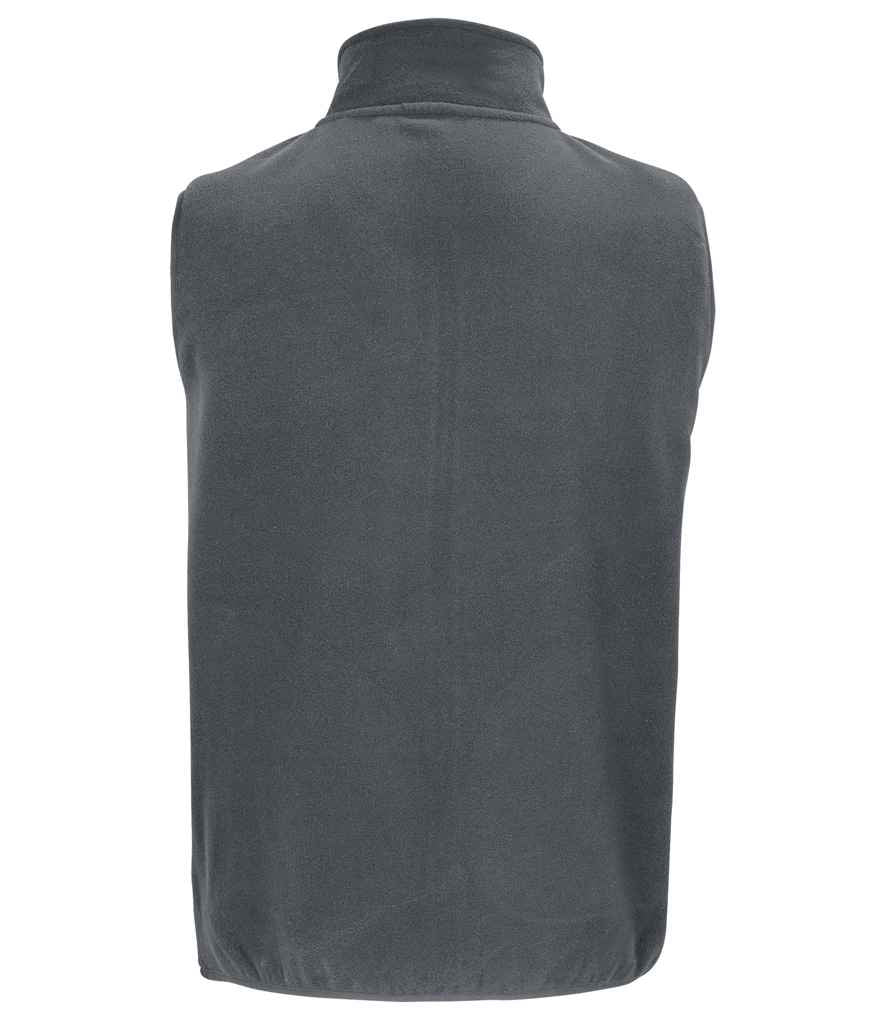 SOL'S Unisex Factor Recycled Micro Fleece Bodywarmer - Charcoal