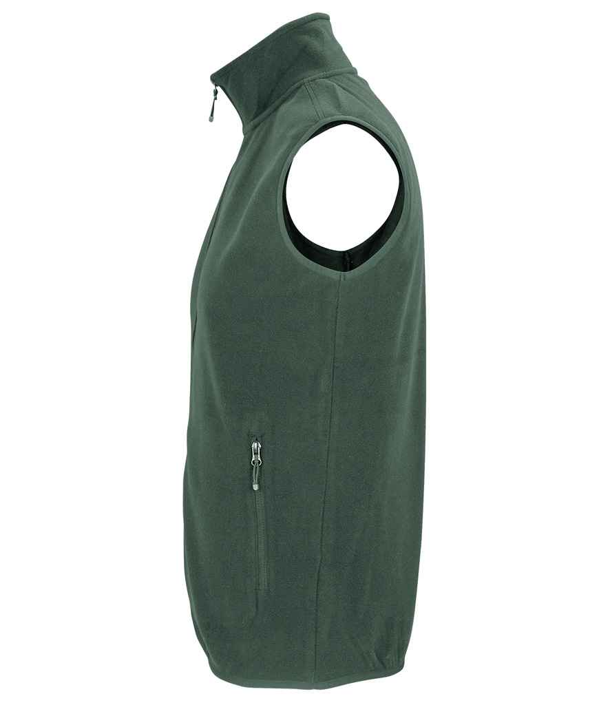 SOL'S Unisex Factor Recycled Micro Fleece Bodywarmer - Forest Green