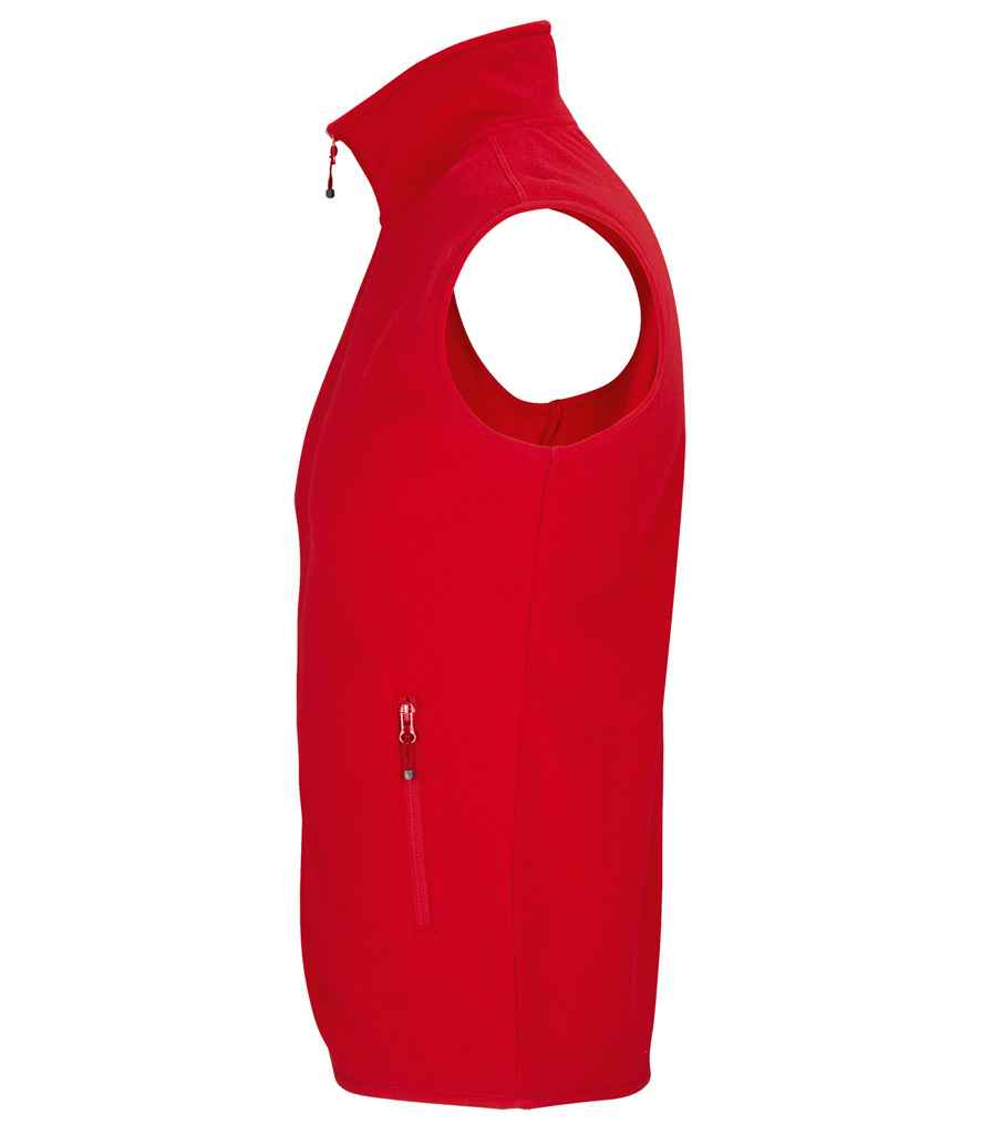 SOL'S Unisex Factor Recycled Micro Fleece Bodywarmer - Red