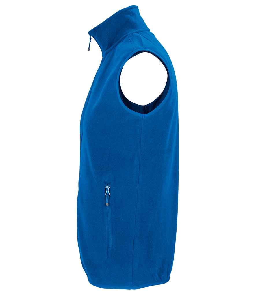 SOL'S Unisex Factor Recycled Micro Fleece Bodywarmer - Royal Blue