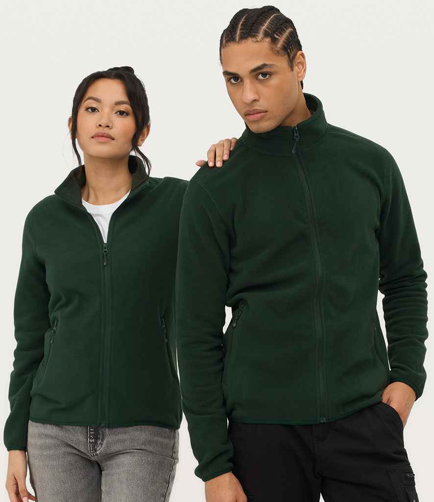 SOL'S Ladies Factor Recycled Micro Fleece Jacket - Forest Green