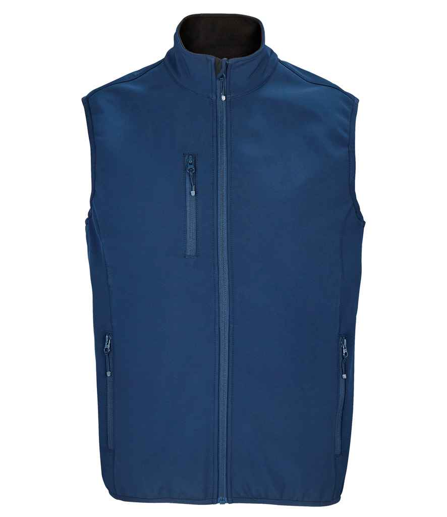 SOL'S Falcon Recycled Soft Shell Bodywarmer - Abyss Blue