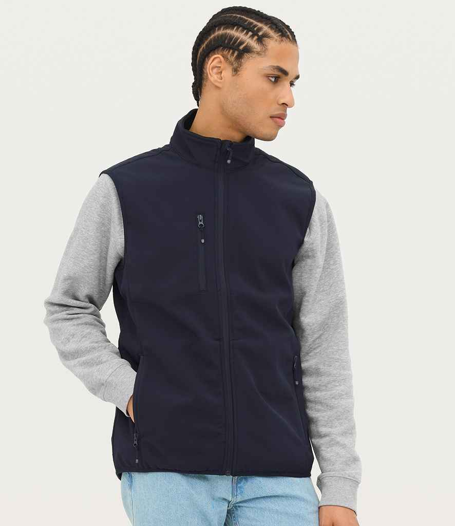 SOL'S Falcon Recycled Soft Shell Bodywarmer - Abyss Blue