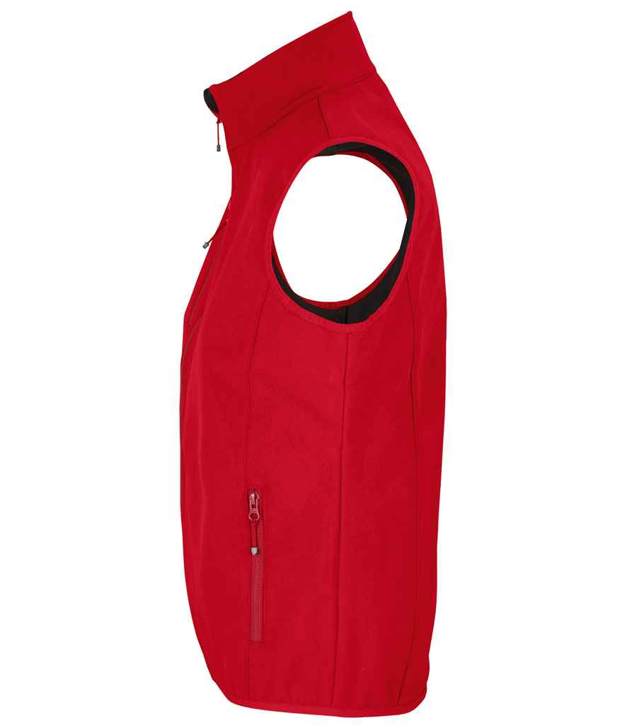 SOL'S Ladies Falcon Recycled Soft Shell Bodywarmer - Pepper Red