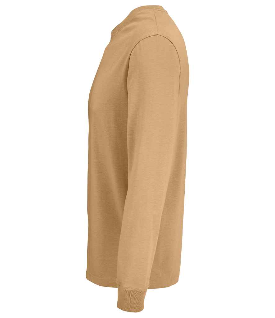 SOL'S Unisex Pioneer Long Sleeve T-Shirt - Dark Beige