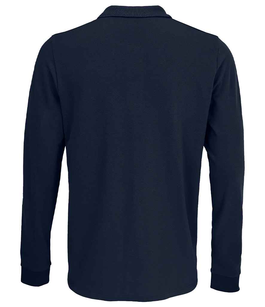 SOL'S Unisex Prime Long Sleeve Piqué Polo Shirt - French Navy