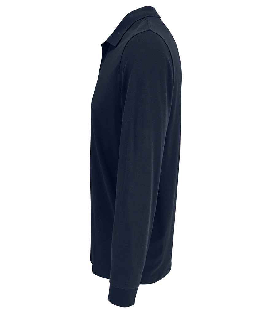 SOL'S Unisex Prime Long Sleeve Piqué Polo Shirt - French Navy