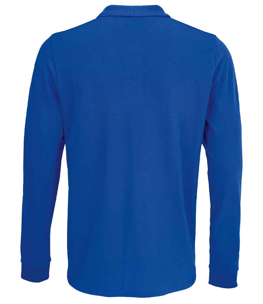 SOL'S Unisex Prime Long Sleeve Piqué Polo Shirt - Royal Blue