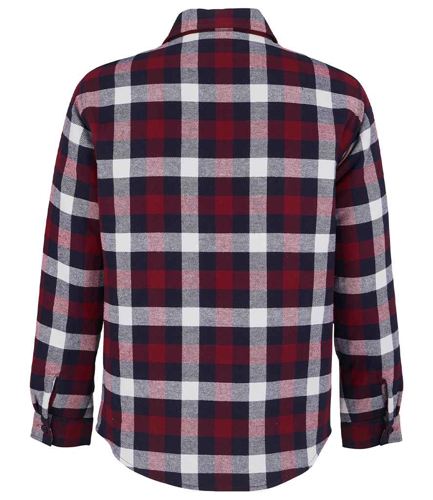 SOL'S Unisex Noah Padded Overshirt - Medium Burgundy
