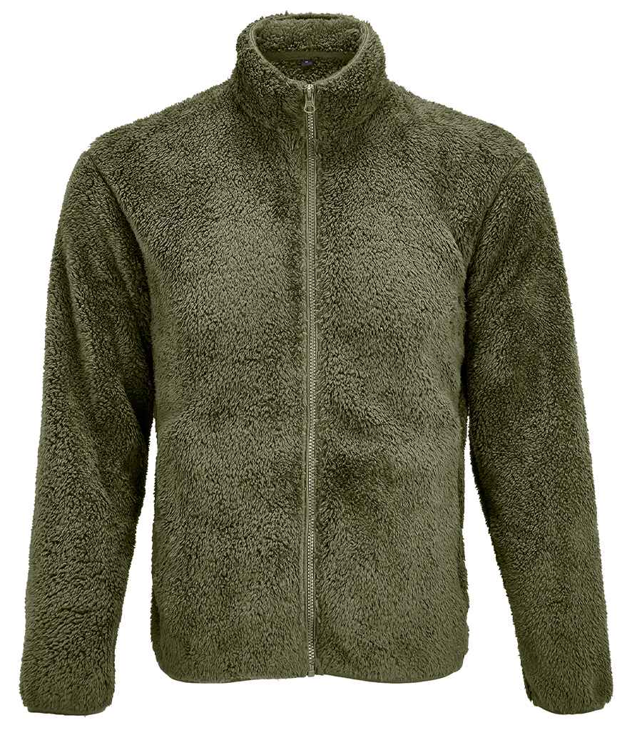 SOL'S Unisex Finch Fluffy Jacket - Army