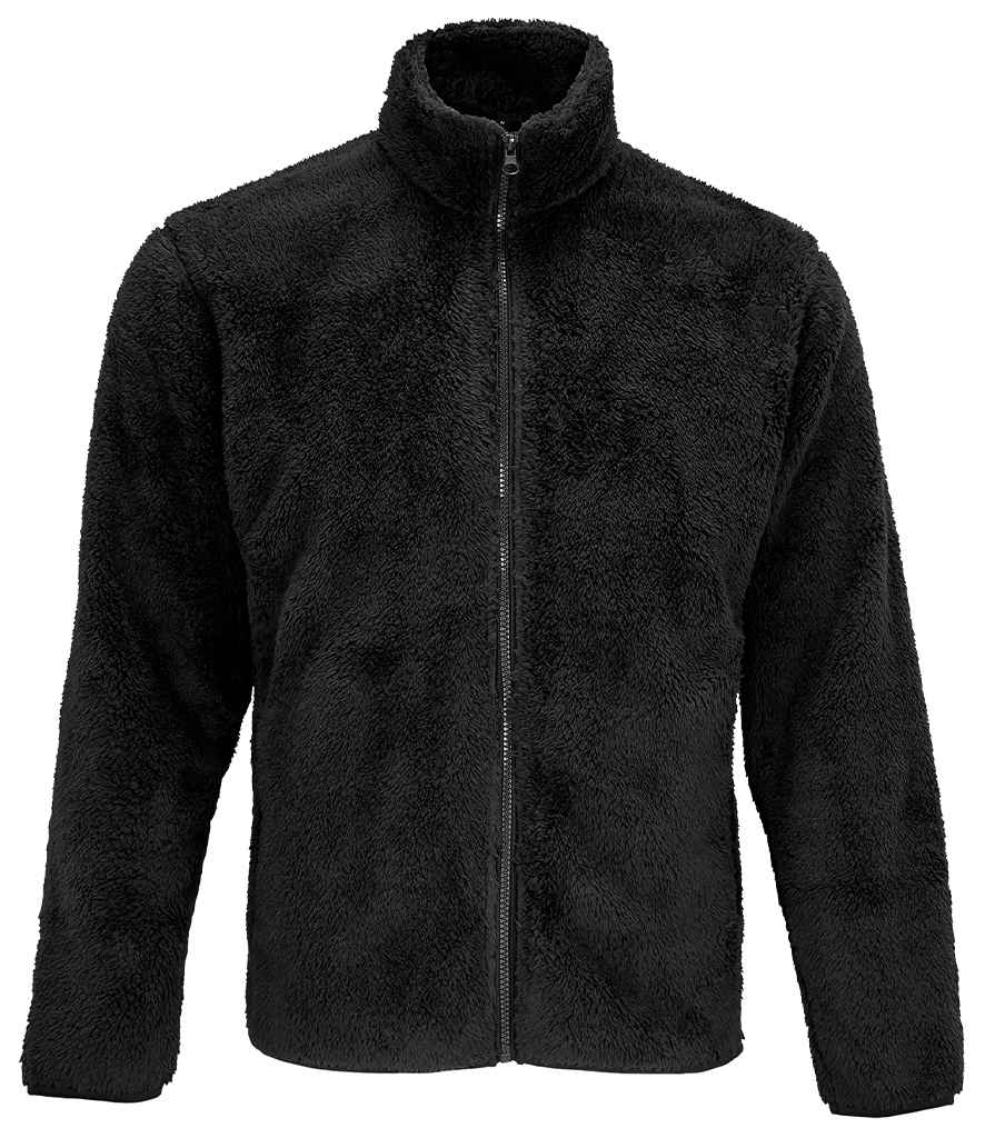 SOL'S Unisex Finch Fluffy Jacket - Black