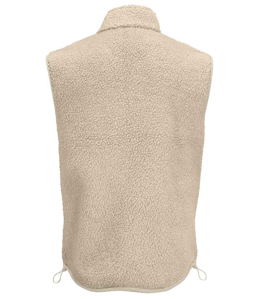 SOL'S Unisex Fury Sherpa Bodywarmer - Shear Beige/Beige