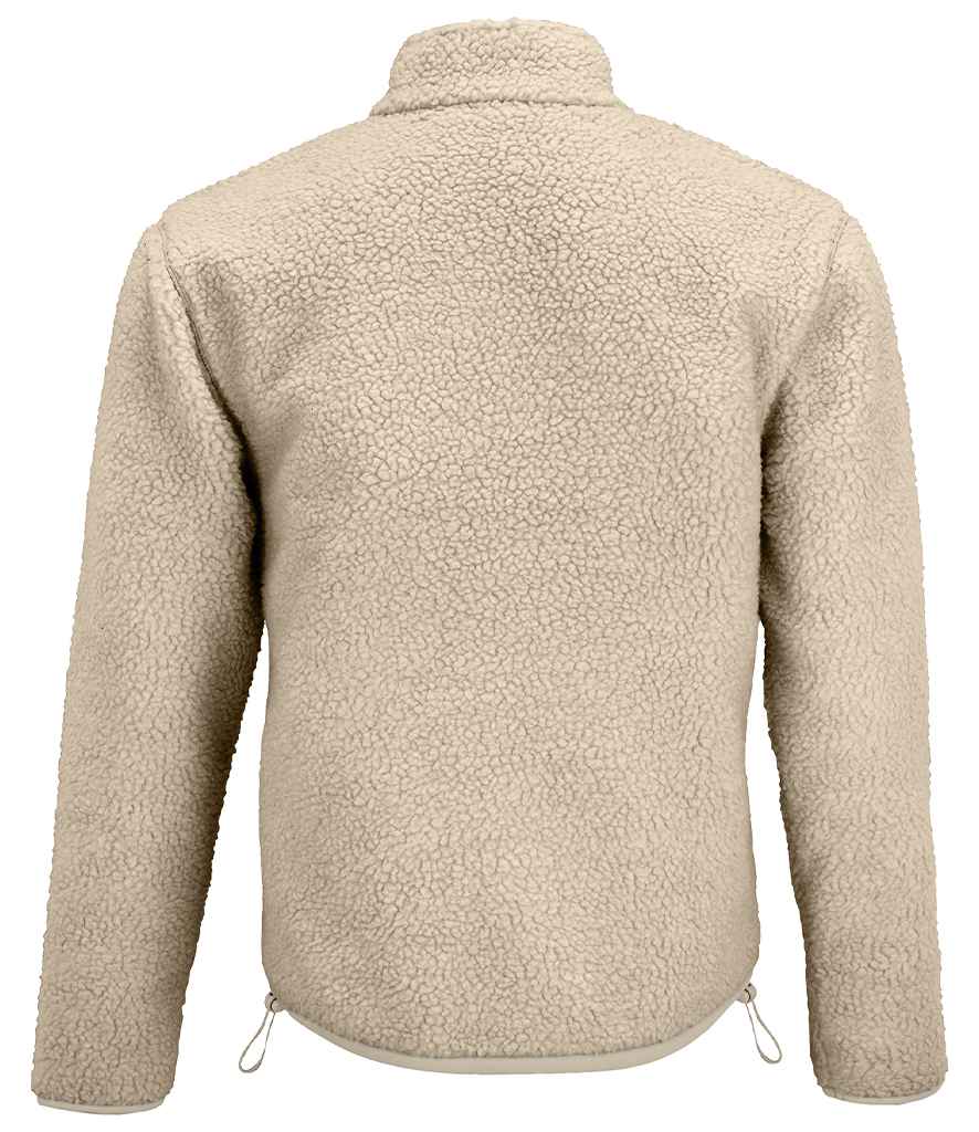 SOL'S Unisex Fury Sherpa Jacket - Shear Beige/Beige