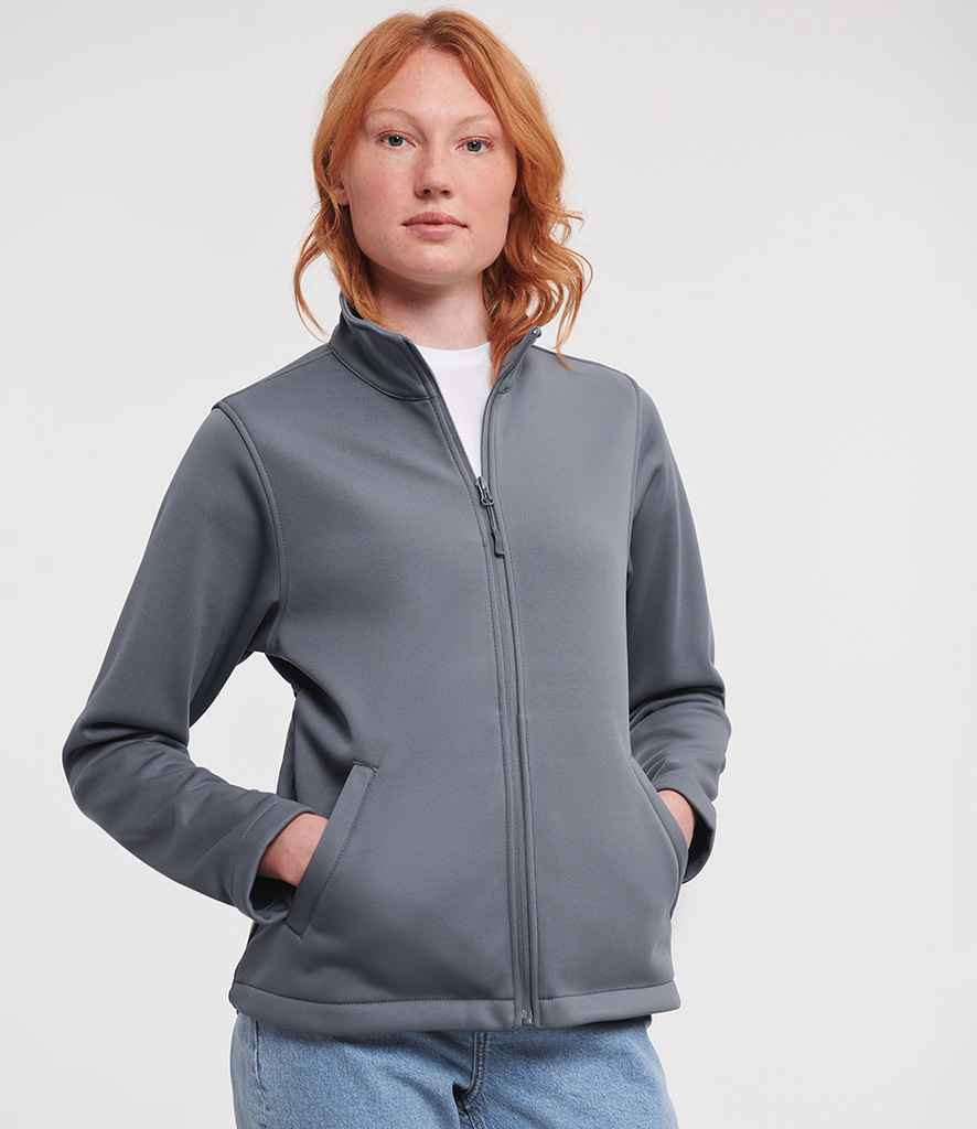 Russell Athletic Ladies Smart Soft Shell Jacket - Convoy Grey
