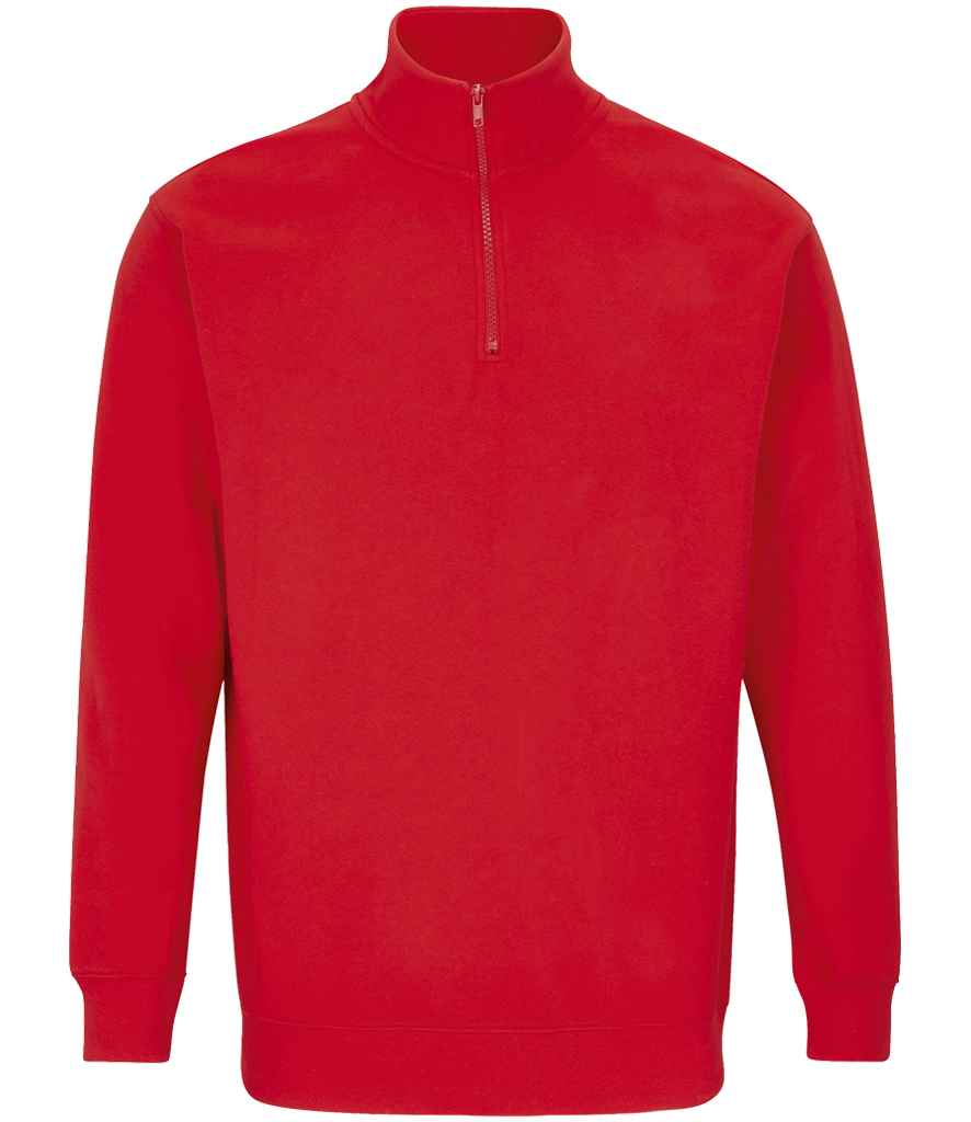 SOL'S Unisex Conrad 1/4 Zip Sweatshirt - Bright Red