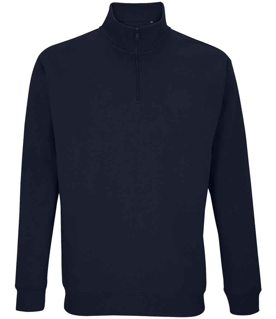 SOL'S Unisex Conrad 1/4 Zip Sweatshirt - French Navy