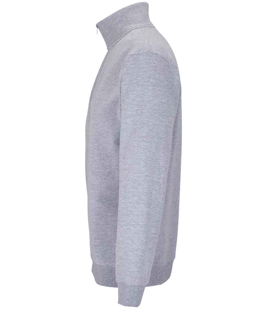 SOL'S Unisex Conrad 1/4 Zip Sweatshirt - Grey Marl