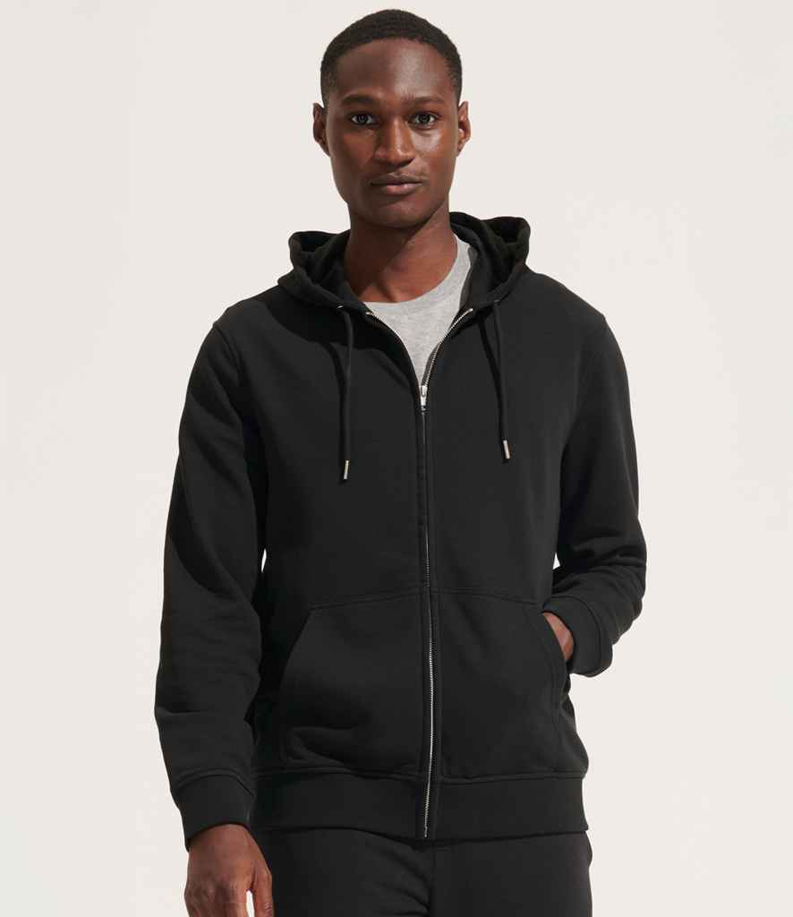 SOL'S Unisex Calipso Eco Friendly Full Zip Hoodie - Black