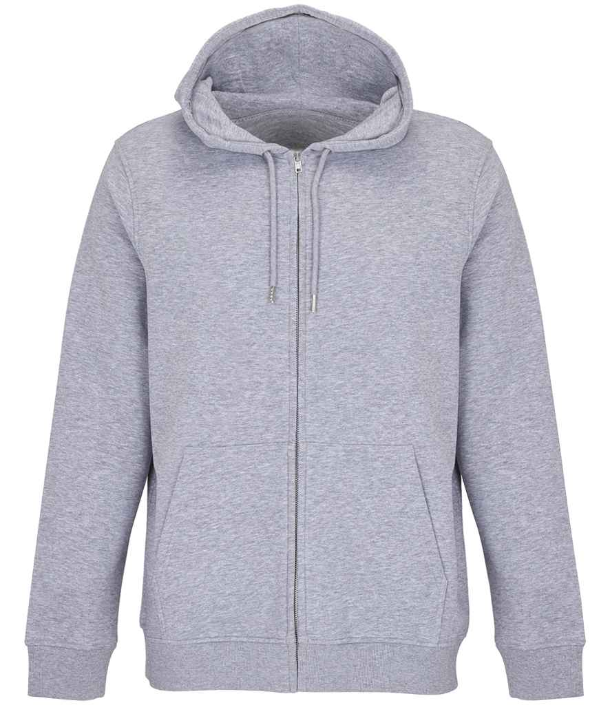 SOL'S Unisex Calipso Eco Friendly Full Zip Hoodie - Grey Marl