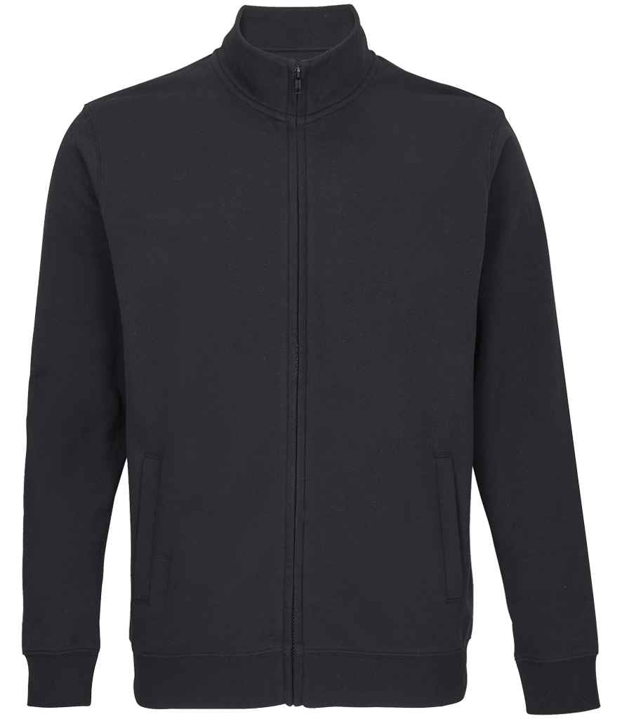 SOL'S Unisex Cooper Full Zip Sweat Jacket - Black