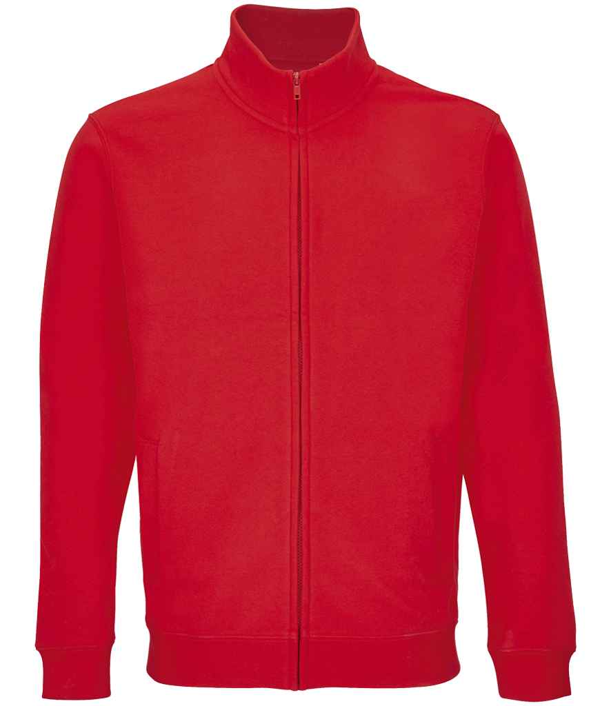 SOL'S Unisex Cooper Full Zip Sweat Jacket - Bright Red