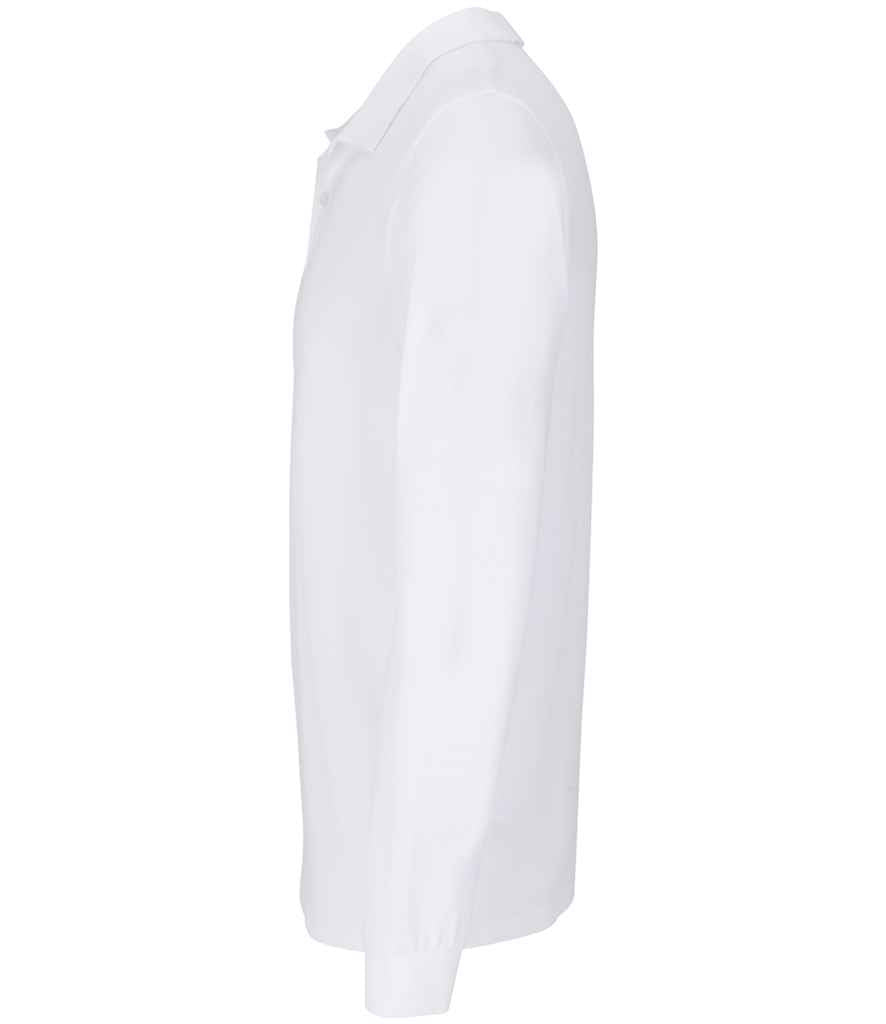 SOL'S Unisex Planet Long Sleeve Piqué Polo Shirt - White