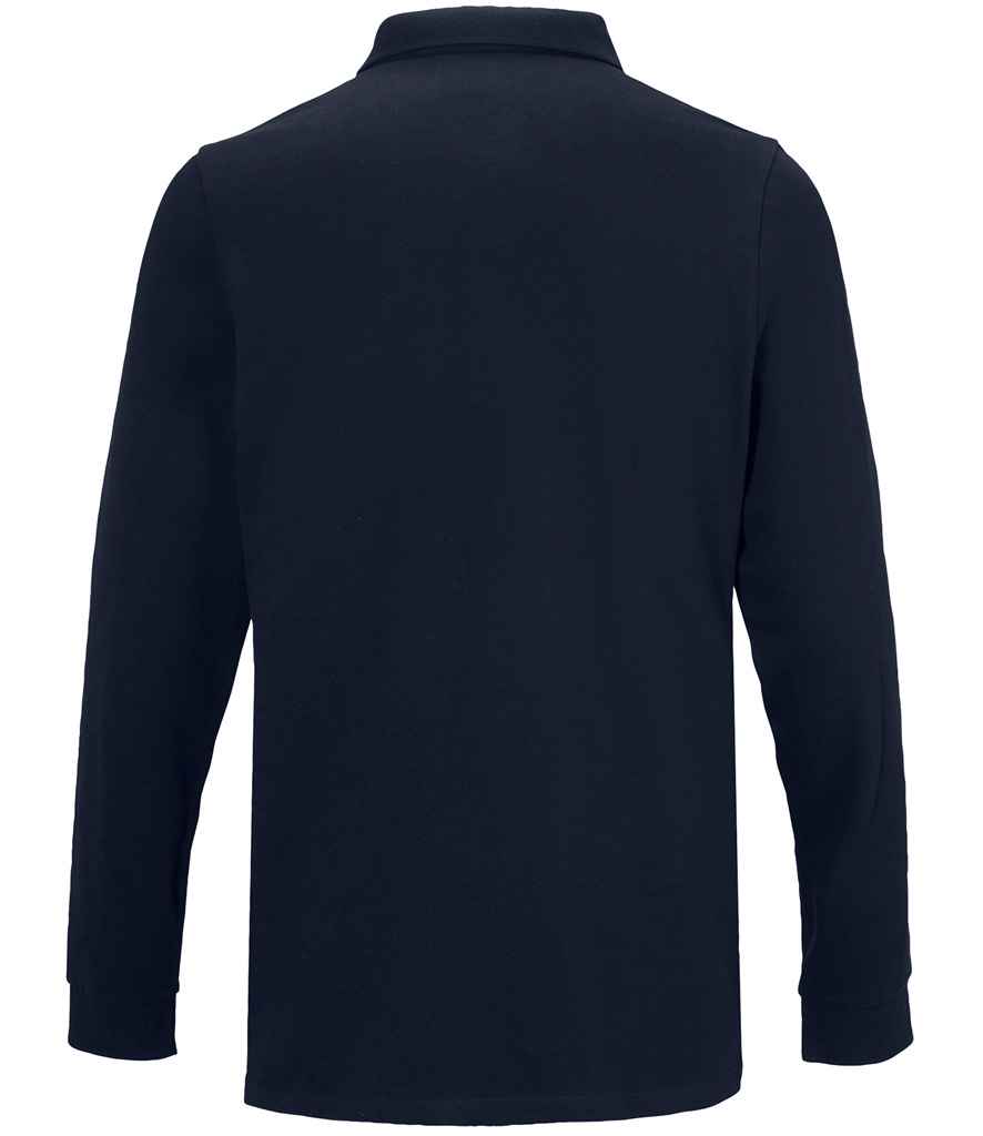NEOBLU Owen Long Sleeve Piqué Polo Shirt - Night Blue