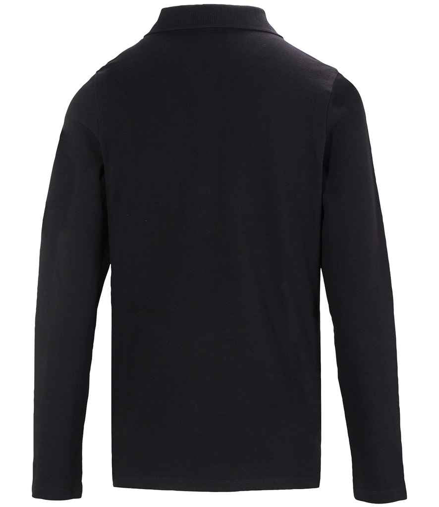 NEOBLU Ladies Owen Long Sleeve Piqué Polo Shirt - Deep Black