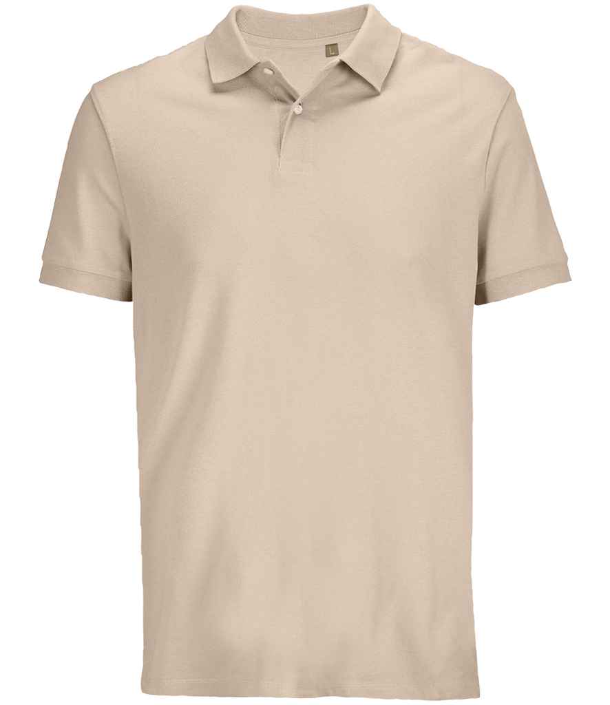 SOL'S Unisex Pacific Twin Piqué Polo Shirt - Linen