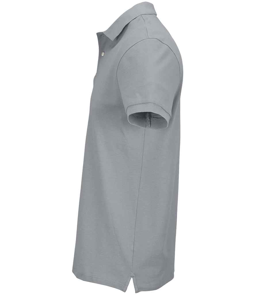 SOL'S Unisex Pacific Twin Piqué Polo Shirt - Pure Grey