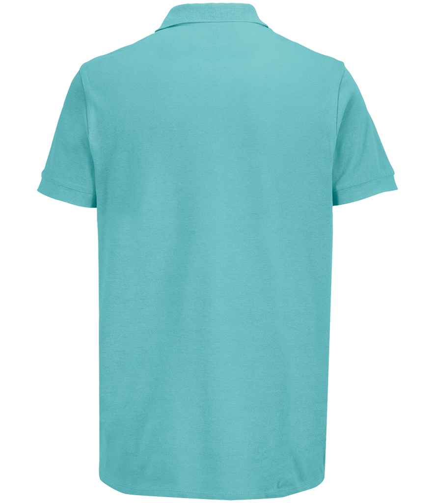 SOL'S Unisex Pacific Twin Piqué Polo Shirt - Pool Blue