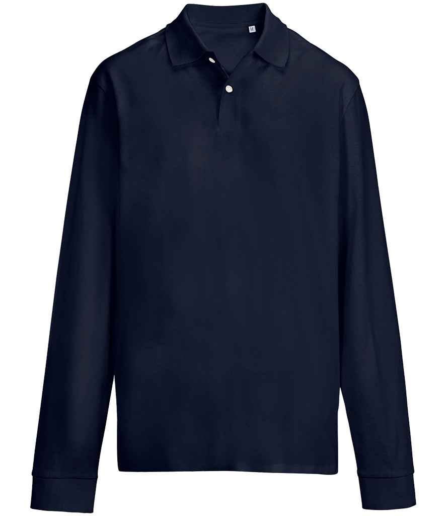 SOL'S Unisex Pacific Long Sleeve Piqué Polo Shirt - French Navy
