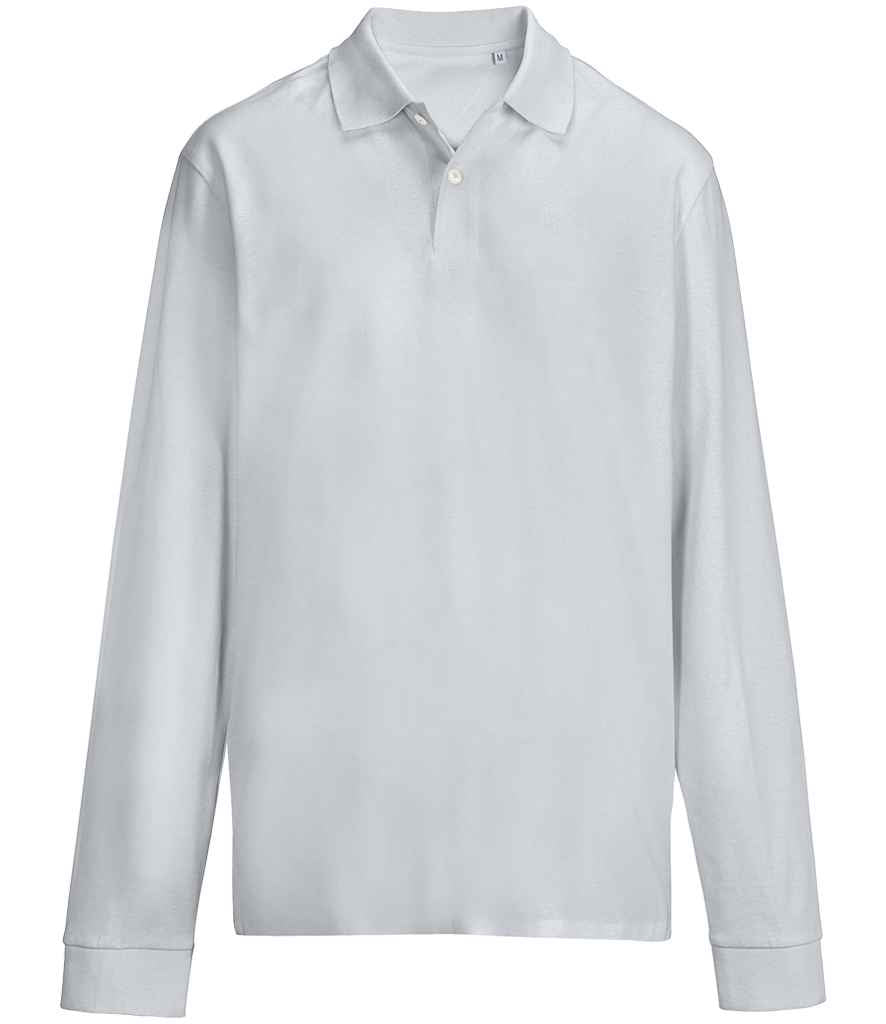 SOL'S Unisex Pacific Long Sleeve Piqué Polo Shirt - Pure Grey