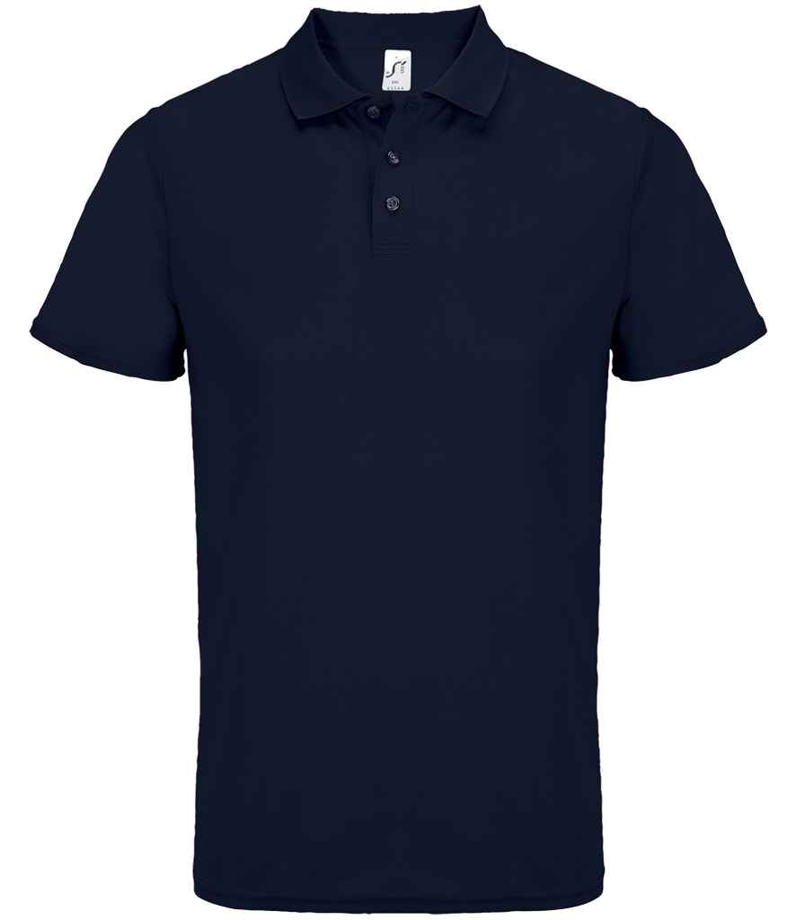 SOL'S Unisex Pitcher Recycled Polyester Piqué Polo Shirt - French Navy