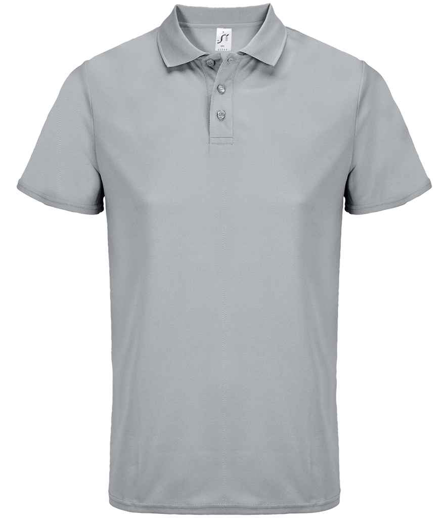 SOL'S Unisex Pitcher Recycled Polyester Piqué Polo Shirt - Pure Grey