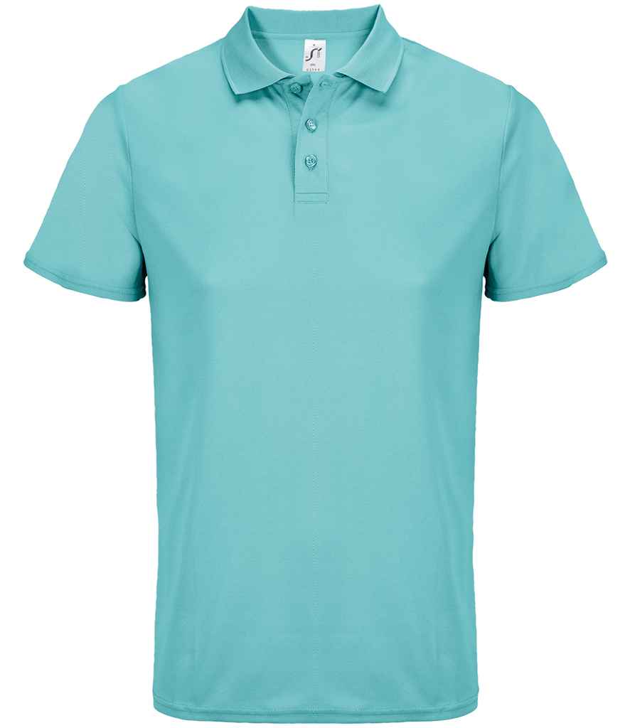 SOL'S Unisex Pitcher Recycled Polyester Piqué Polo Shirt - Pool Blue