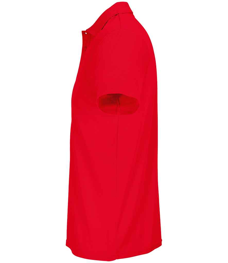 SOL'S Unisex Pitcher Recycled Polyester Piqué Polo Shirt - Red