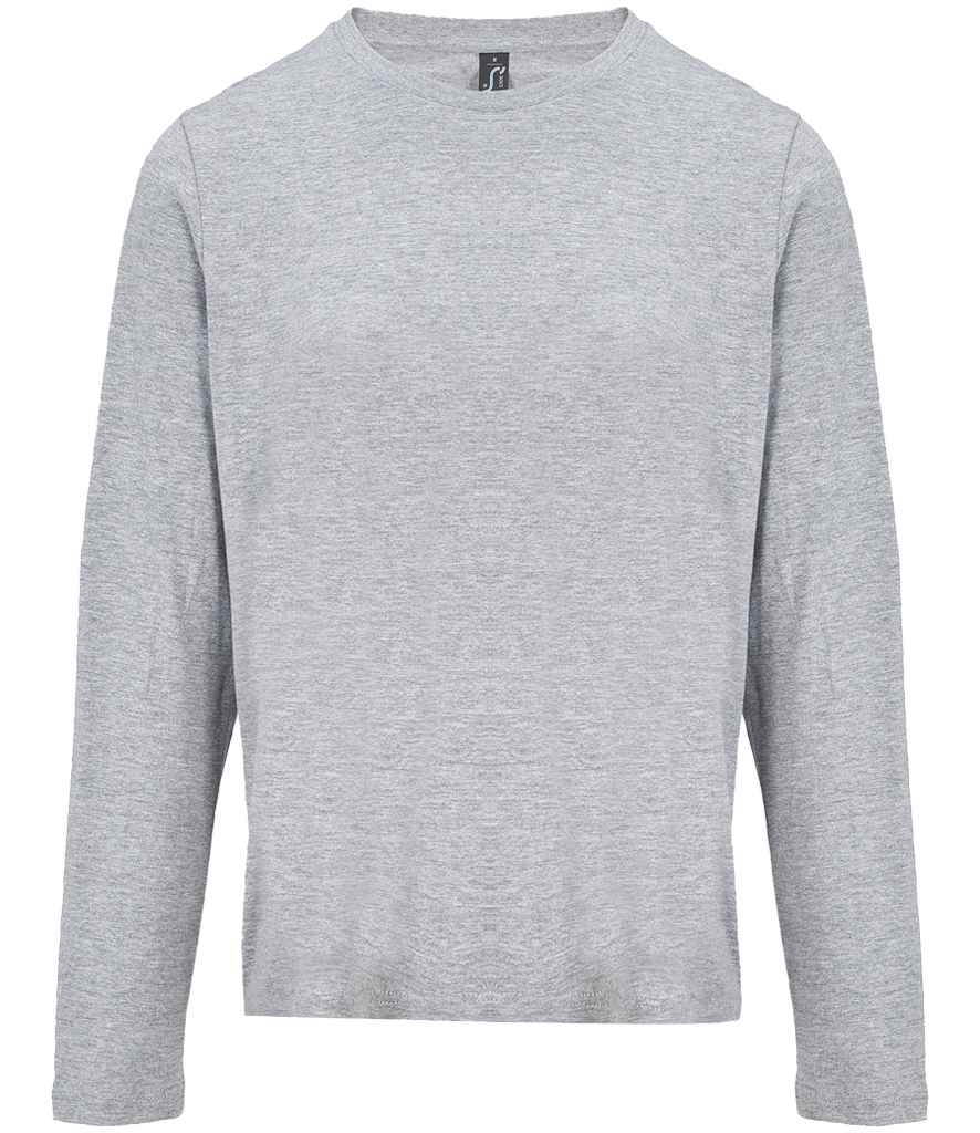 SOL'S Ladies Monarch Long Sleeve T-Shirt - Grey Marl