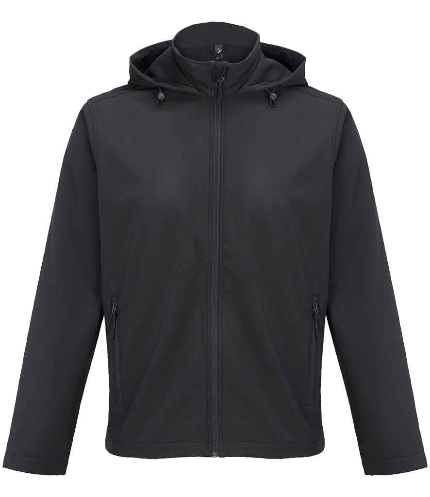 SOL'S Race Hooded Soft Shell Jacket - Black